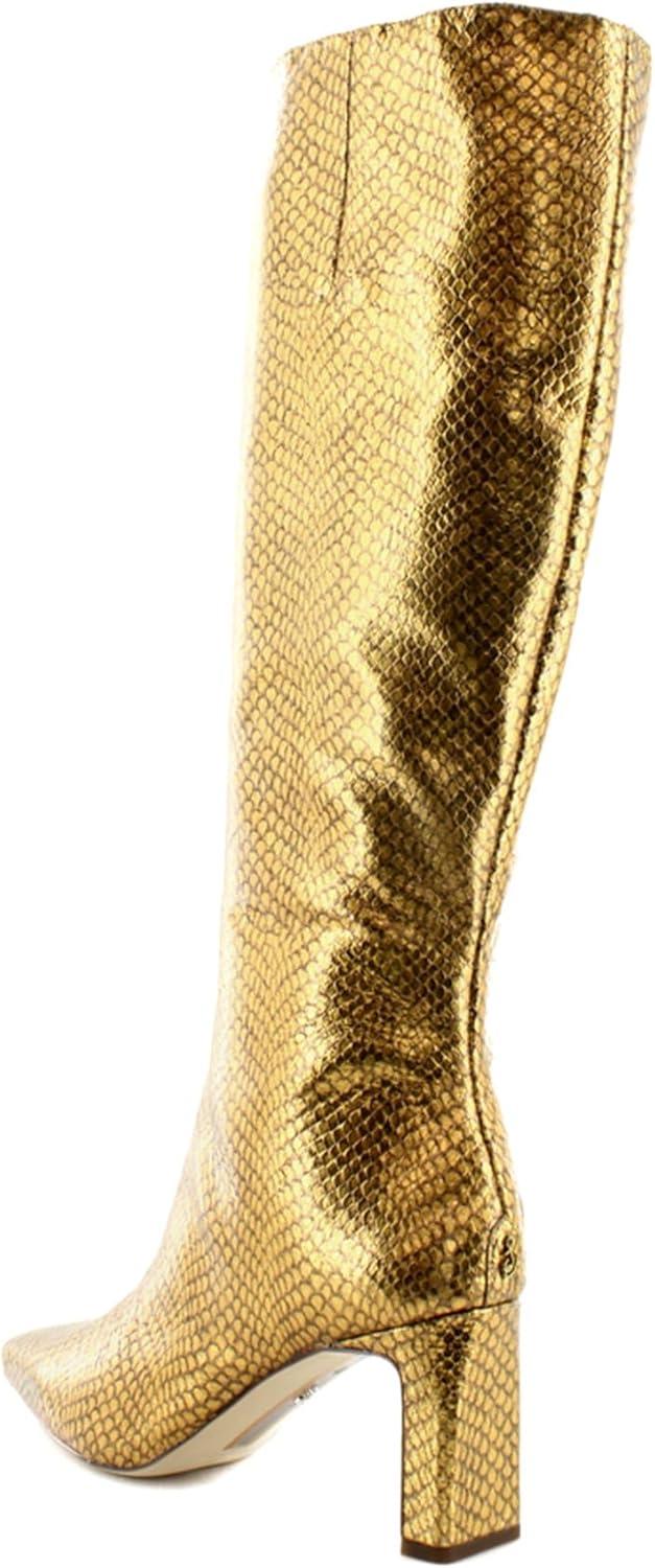 imageSam Edelman Womens Sylvia Knee High BootMedallion Gold Snake