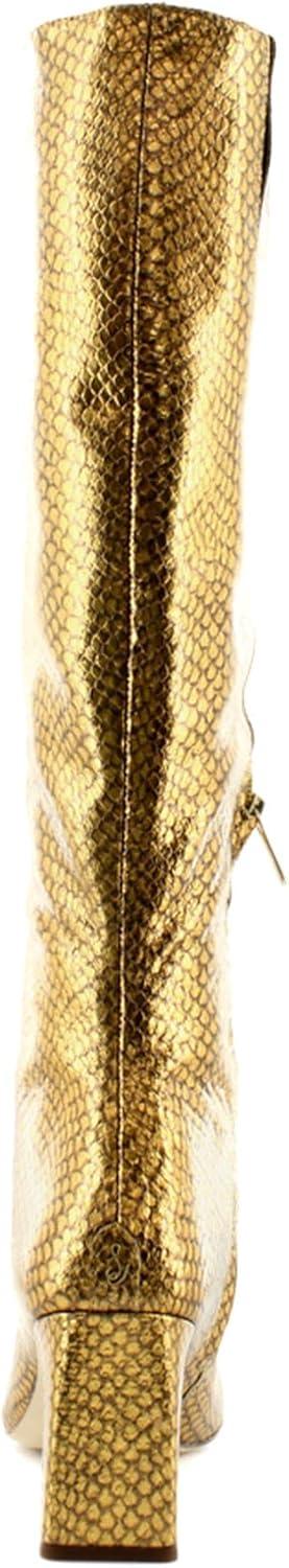 imageSam Edelman Womens Sylvia Knee High BootMedallion Gold Snake