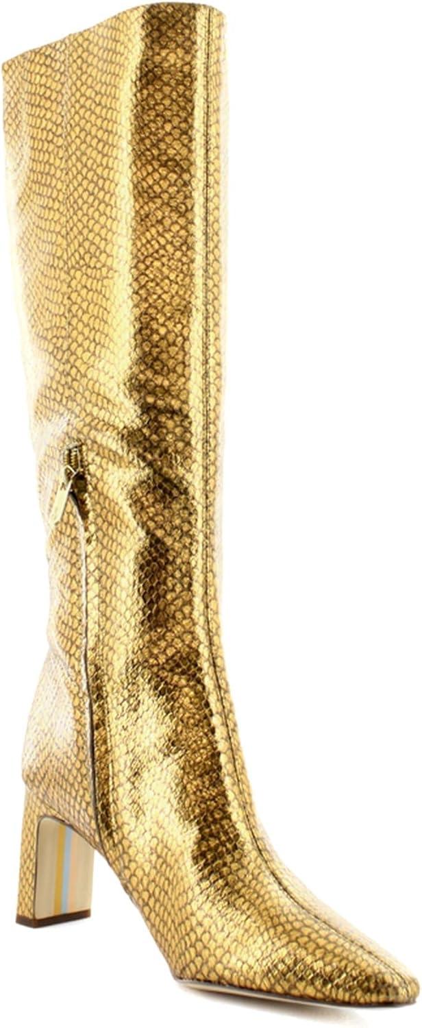 imageSam Edelman Womens Sylvia Knee High BootMedallion Gold Snake