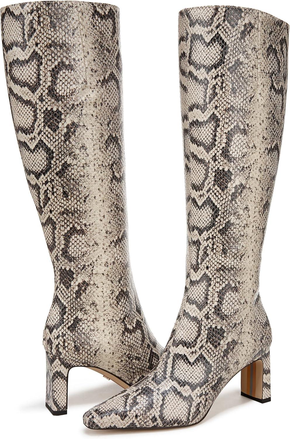 imageSam Edelman Womens Sylvia Knee High BootRoccia Python Wide Calf