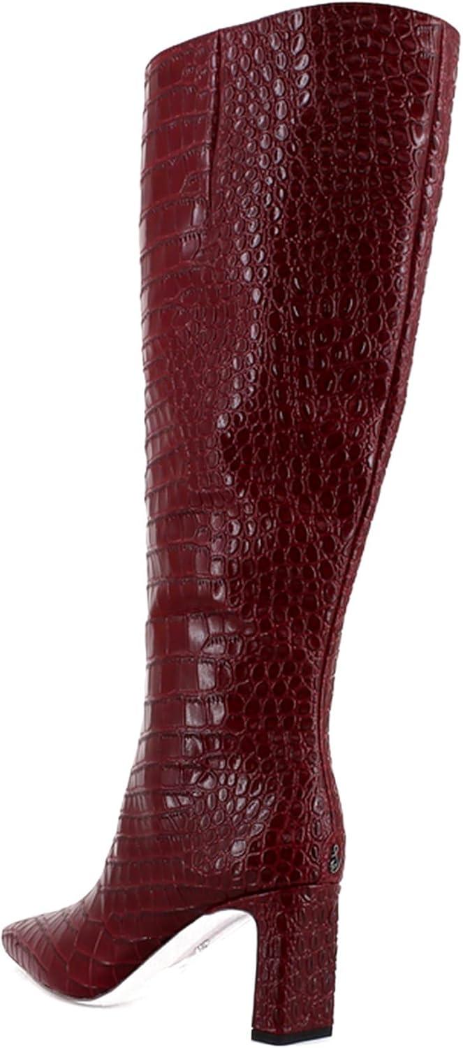 imageSam Edelman Womens Sylvia Knee High BootScarlet Cherry Wide Calf