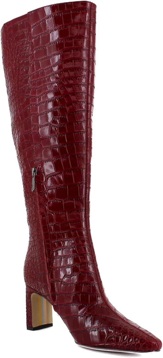 imageSam Edelman Womens Sylvia Knee High BootScarlet Cherry Wide Calf