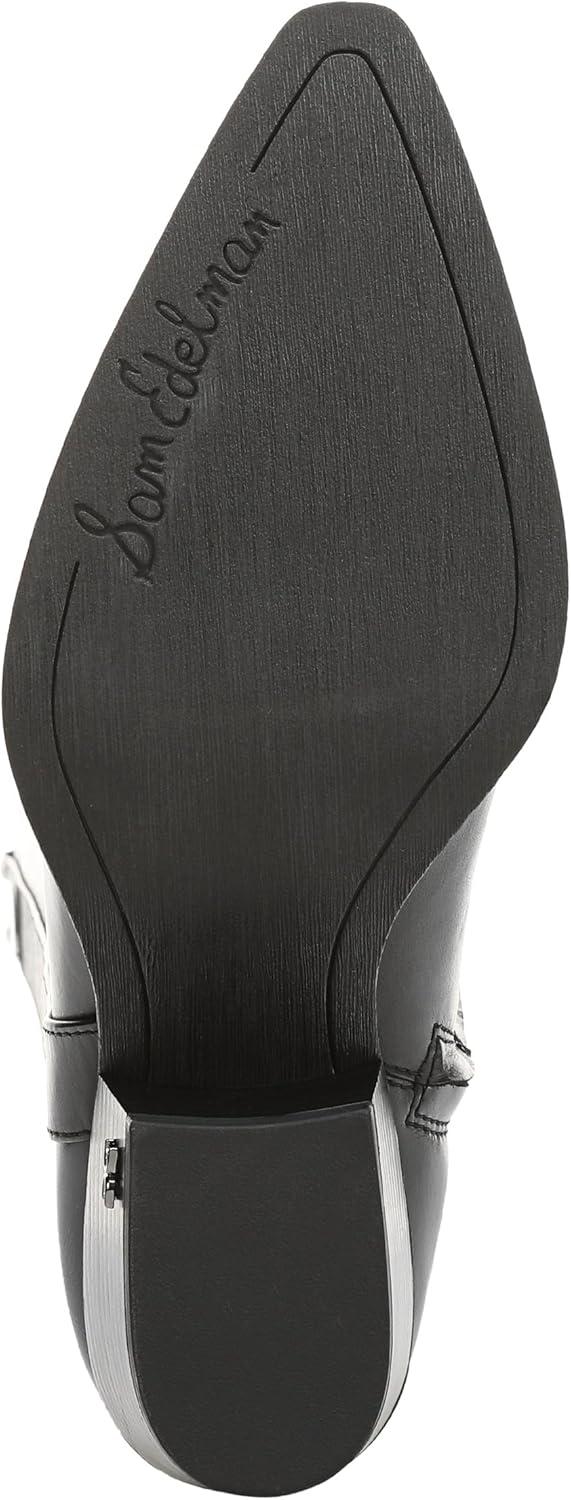 imageSam Edelman Womens Wyatt Western BootBlack Leather Wide Calf