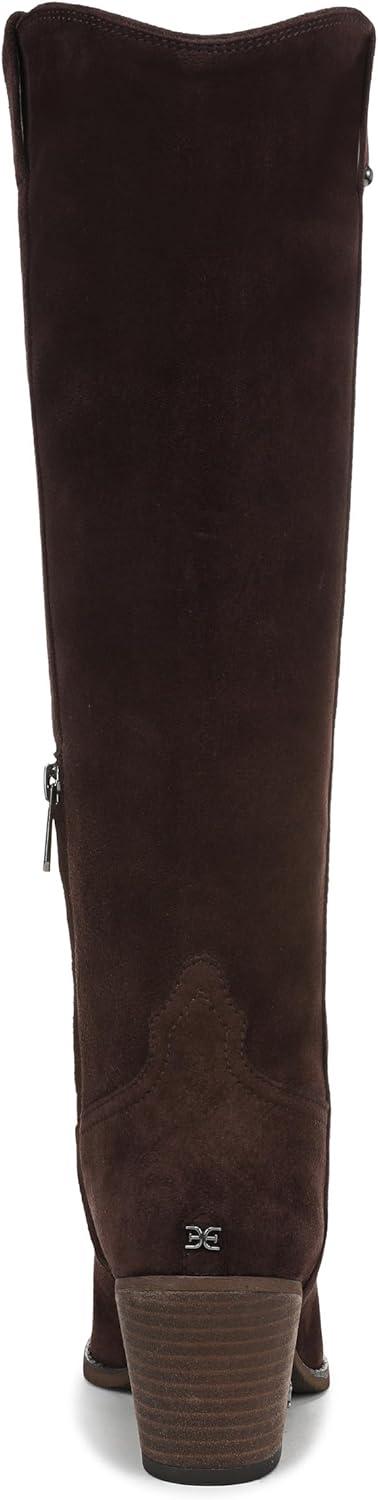 imageSam Edelman Womens Wyatt Western BootCafe Noir Wide Calf