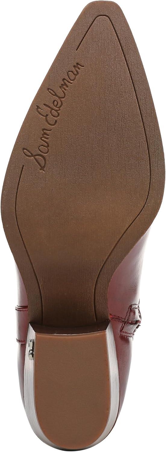 imageSam Edelman Womens Wyatt Western BootDeep Scarlet Wide Calf
