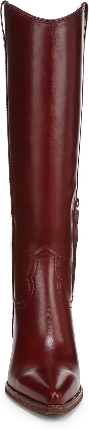 imageSam Edelman Womens Wyatt Western BootDeep Scarlet Wide Calf