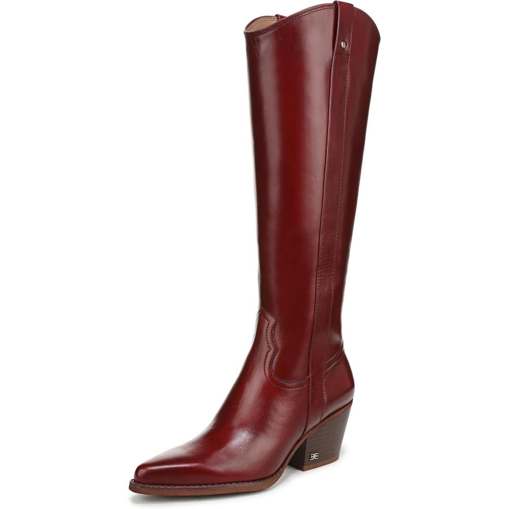 imageSam Edelman Womens Wyatt Western BootDeep Scarlet