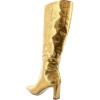 imageSam Edelman Womens Sylvia Knee High BootMedallion Gold Snake Wide Calf