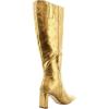 imageSam Edelman Womens Sylvia Knee High BootMedallion Gold Snake Wide Calf