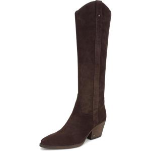 imageSam Edelman Womens Wyatt Western BootCafe Noir Wide Calf