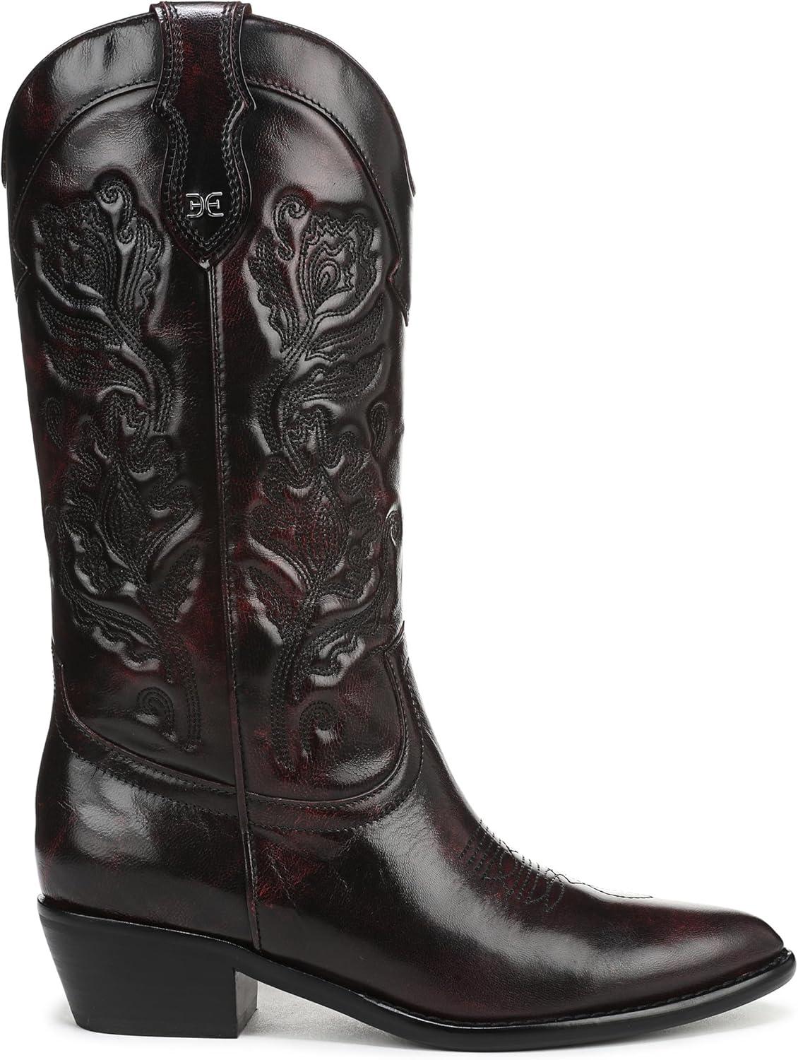 imageSam Edelman Womens Rue Western BootMerlot