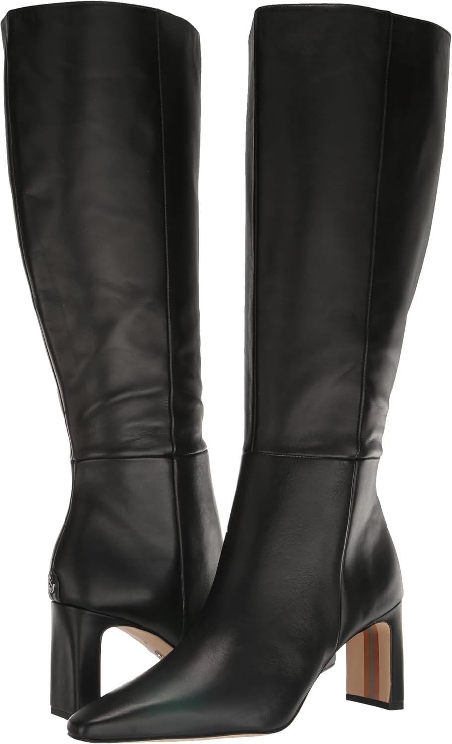imageSam Edelman Womens Sylvia Knee High BootBlack Leather Athletic Calf