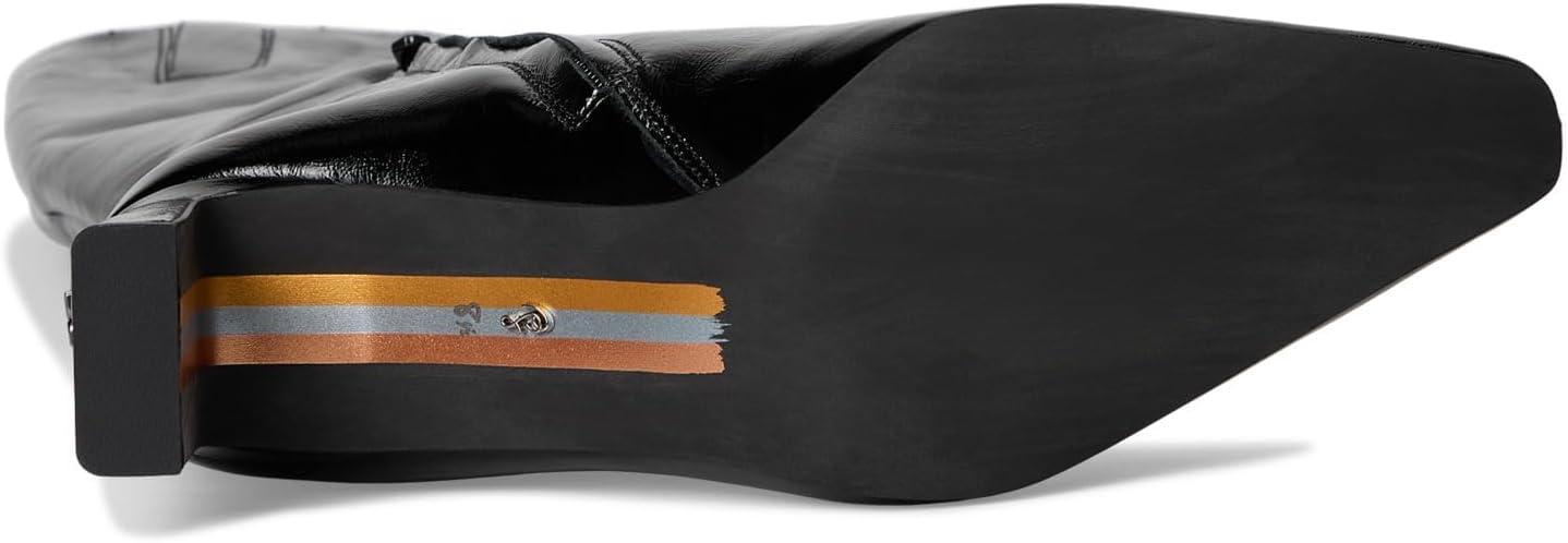 imageSam Edelman Womens Sylvia Knee High BootBlack Patent Wide Calf