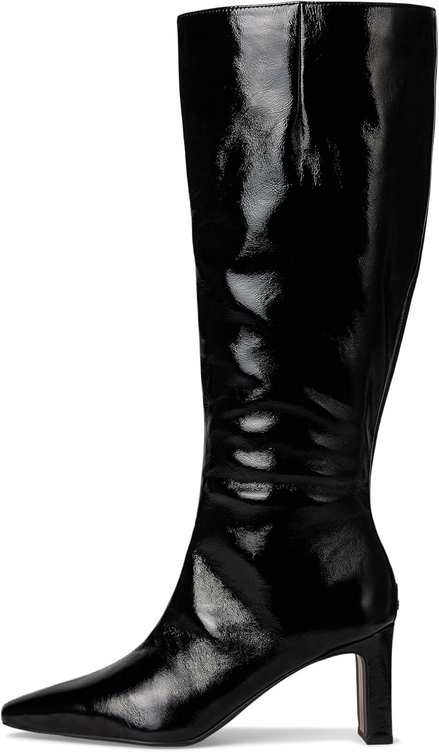 imageSam Edelman Womens Sylvia Knee High BootBlack Patent Wide Calf