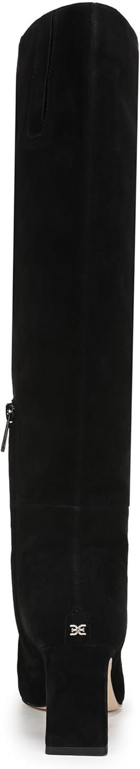 imageSam Edelman Womens Sylvia Knee High BootBlack Suede Extra Wide Calf