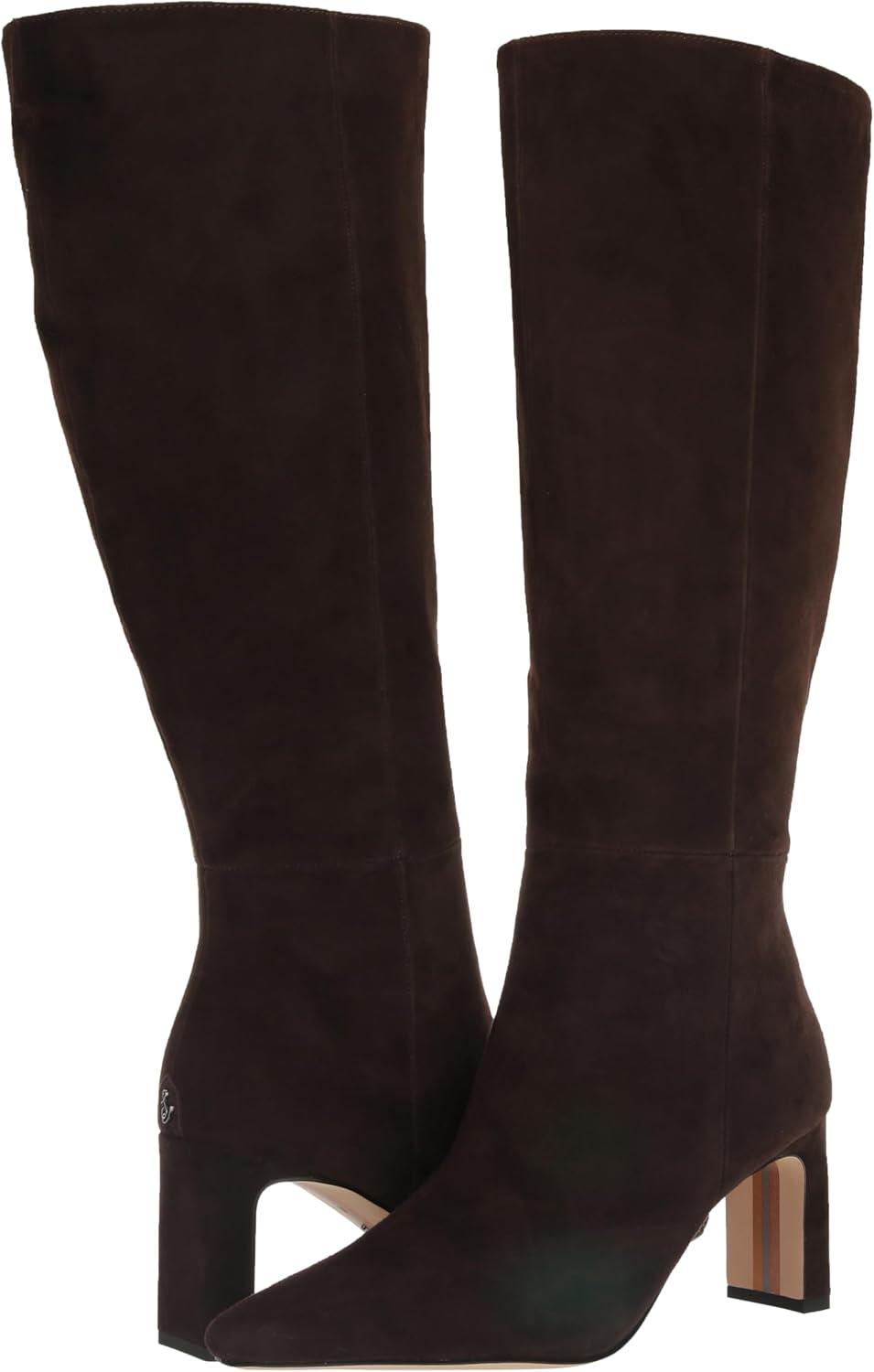 imageSam Edelman Womens Sylvia Knee High BootChocolate Brown Athletic Calf
