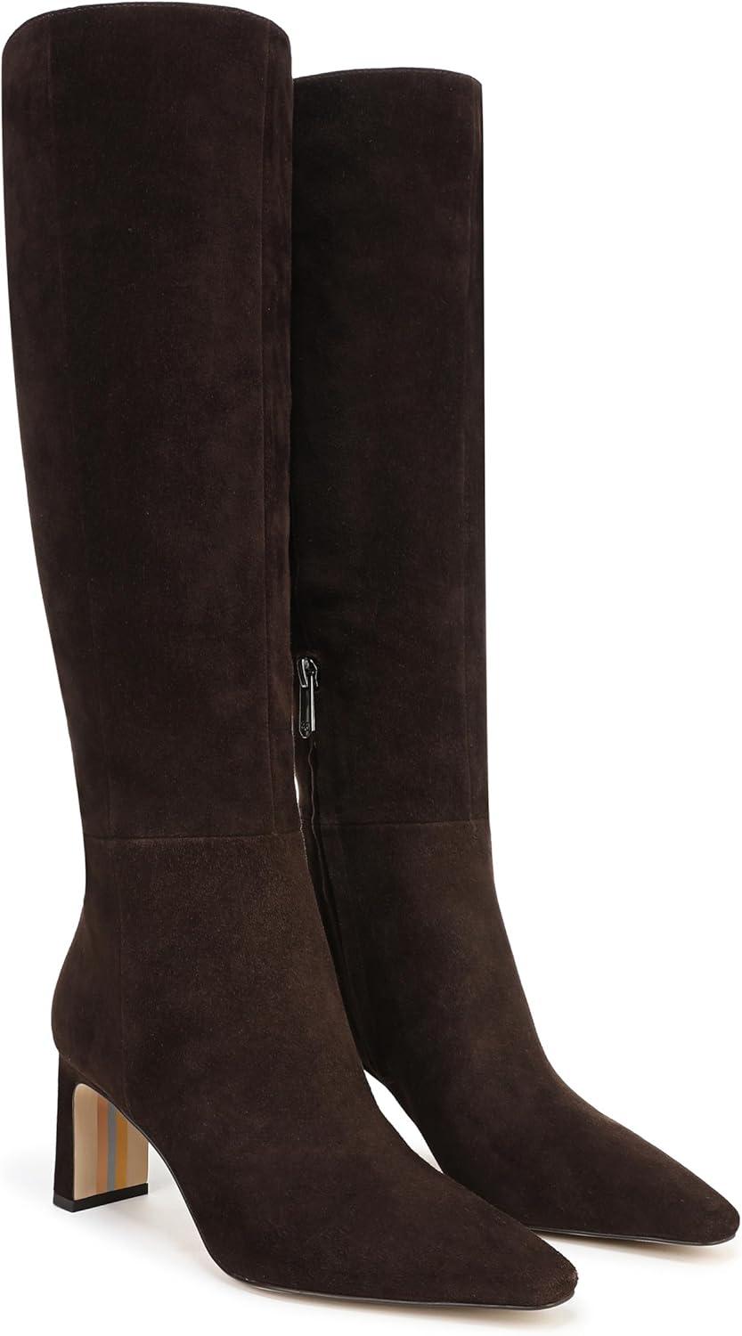 imageSam Edelman Womens Sylvia Knee High BootChocolate Brown Extra Wide Calf
