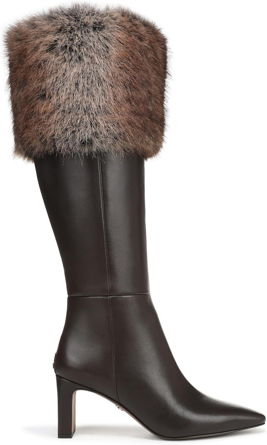 imageSam Edelman Womens Sylvia Knee High BootChocolate BrownBrown Multi Wide Calf