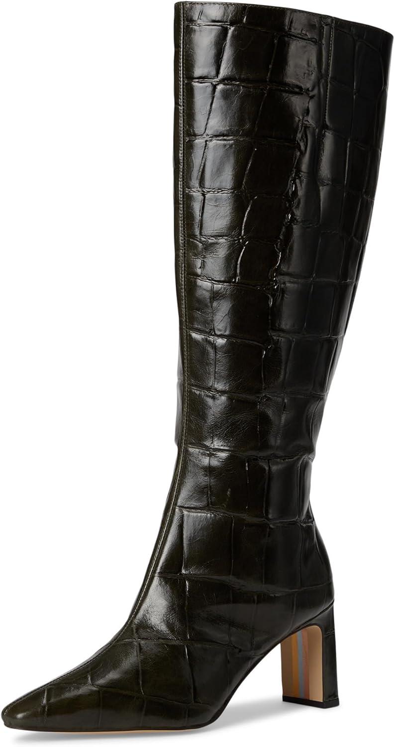 imageSam Edelman Womens Sylvia Knee High BootDeep Olive Wide Calf