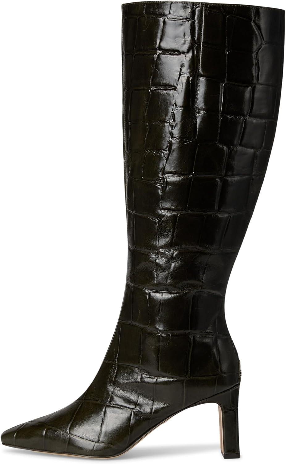 imageSam Edelman Womens Sylvia Knee High BootDeep Olive Wide Calf