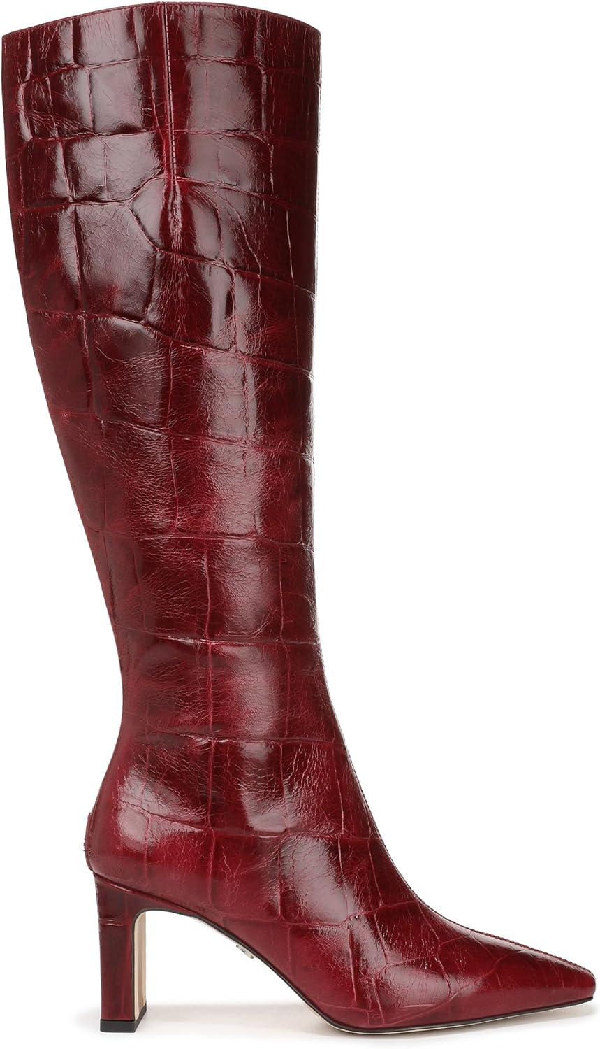 imageSam Edelman Womens Sylvia Knee High BootFrench Merlot Wide Calf