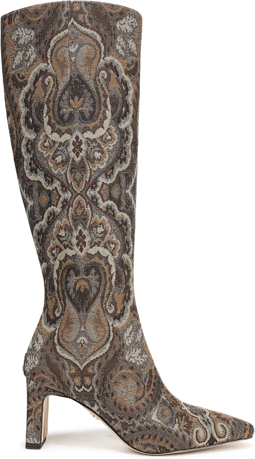 imageSam Edelman Womens Sylvia Knee High BootOlive Paisley Multi