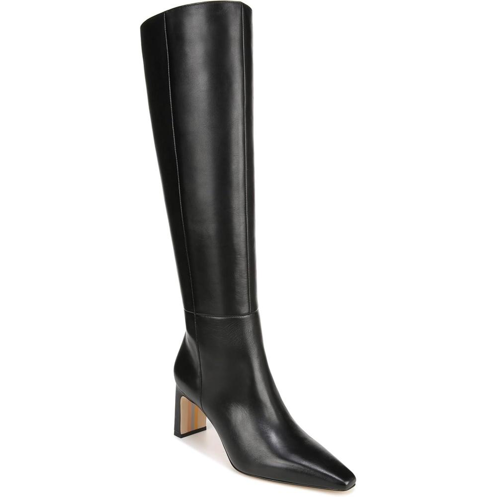 imageSam Edelman Womens Sylvia Knee High BootBlack Leather Extra Wide Calf
