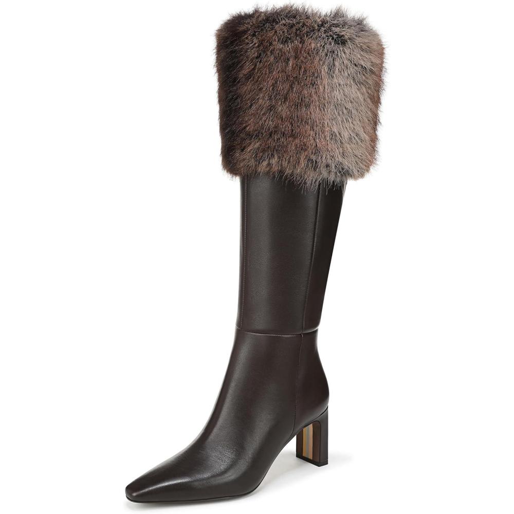 imageSam Edelman Womens Sylvia Knee High BootChocolate BrownBrown Multi