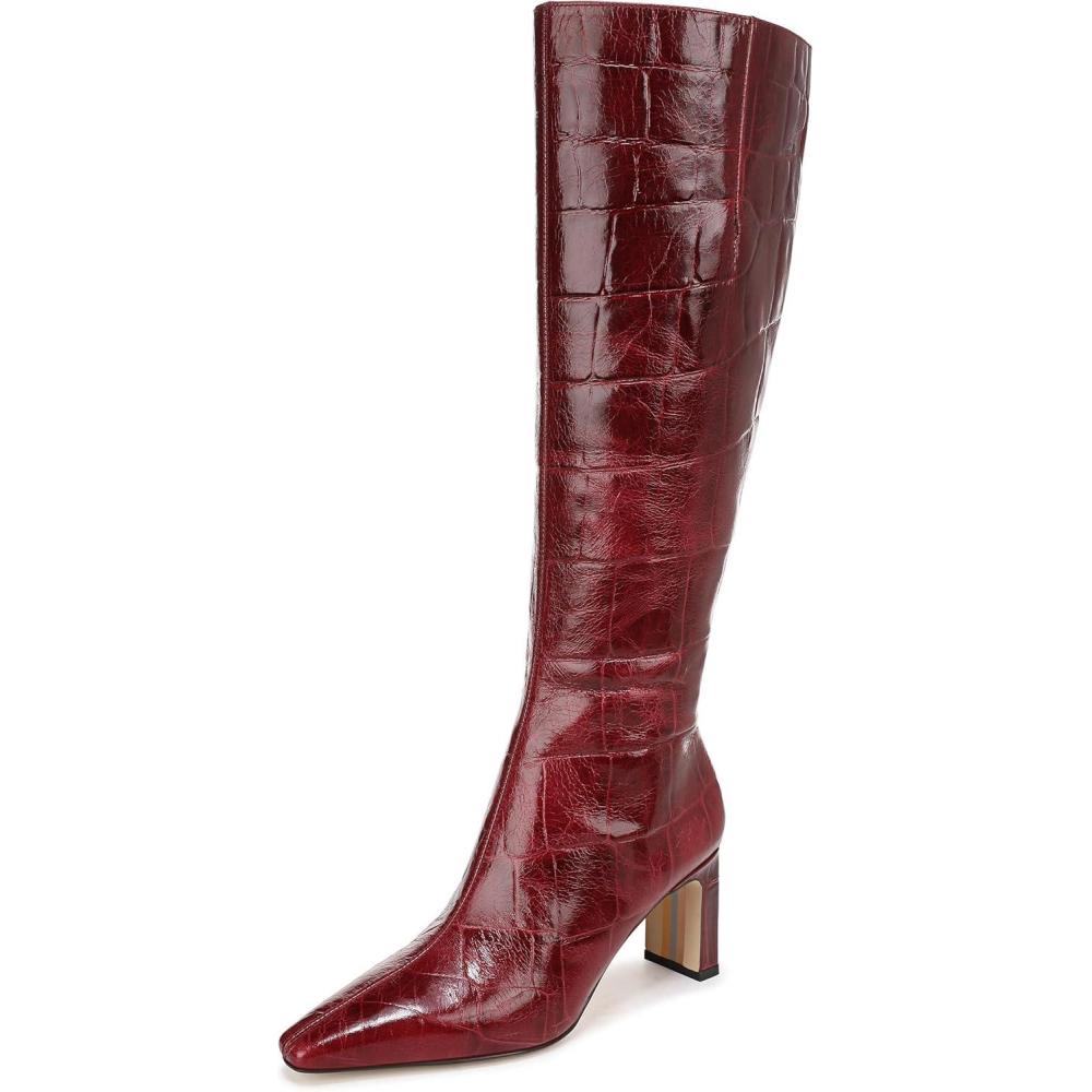 imageSam Edelman Womens Sylvia Knee High BootFrench Merlot Wide Calf
