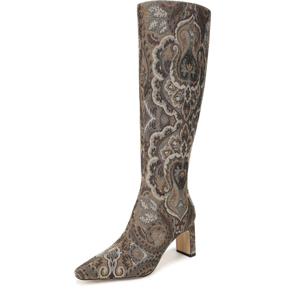 imageSam Edelman Womens Sylvia Knee High BootOlive Paisley Multi Wide Calf