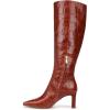 imageSam Edelman Womens Sylvia Knee High BootNew Cognac Croco Leather