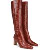 imageSam Edelman Womens Sylvia Knee High BootNew Cognac Croco Leather