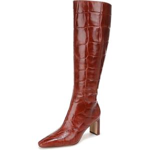 imageSam Edelman Womens Sylvia Knee High BootNew Cognac Wide Calf