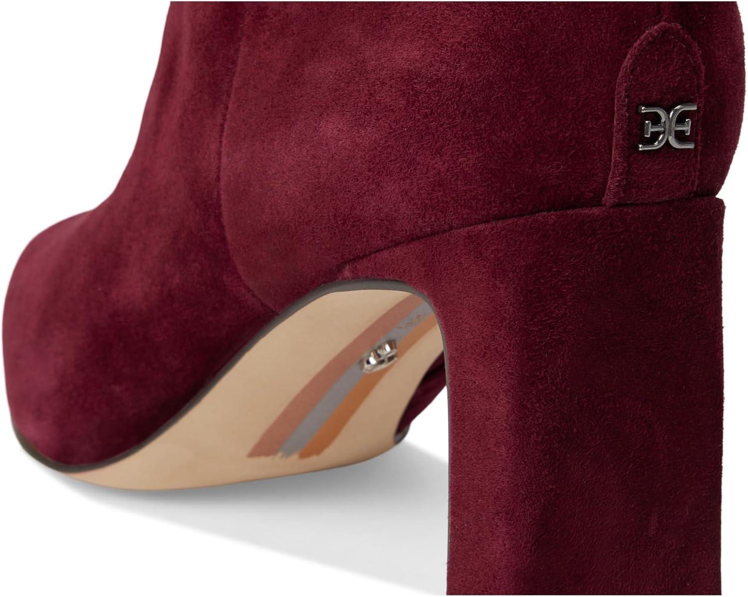 imageSam Edelman Womens Sylvia Knee High Boot French Burgundy Wide Calf 6