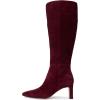imageSam Edelman Womens Sylvia Knee High Boot French Burgundy Wide Calf 6