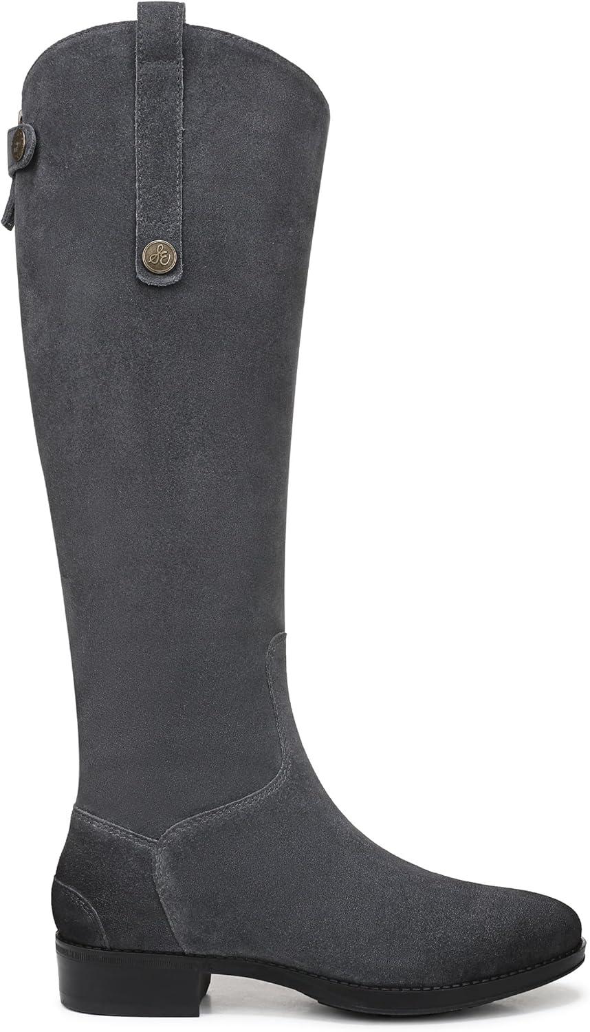 imageSam Edelman Womens Penny Equestrian BootGalaxy Gray Wide Calf