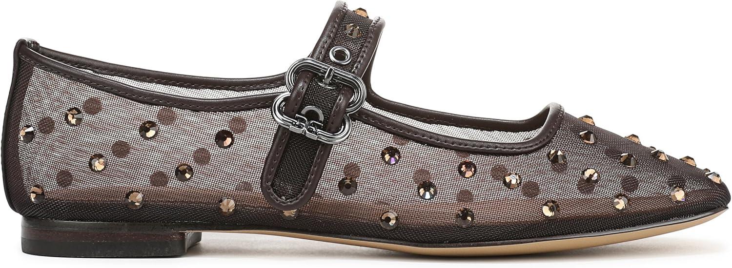 imageSam Edelman Womens MichaelaCaf Noir Glitz Mesh