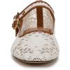 imageSam Edelman Womens MichaelaMary Jane FlatNatural Floral Crochet