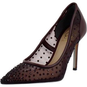 imageSam Edelman Womens Hazel MeshFrench Burgundy Glitz