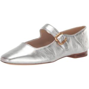 imageSam Edelman Womens MichaelaMary Jane FlatSoft Silver
