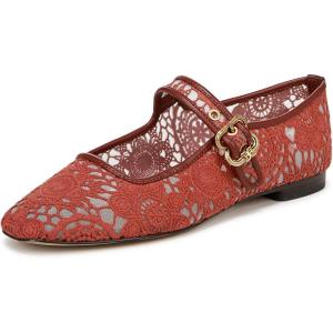 imageSam Edelman Womens MichaelaMary Jane FlatWarm Sienna Floral Crochet