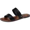 imageSam Edelman Womens Gala Flat SandalBlack Leather