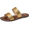 imageSam Edelman Womens Gala Flat SandalGold Boa