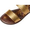 imageSam Edelman Womens Gala Flat SandalGold Boa