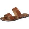 imageSam Edelman Womens Gala Flat SandalRich Cognac Leather