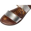 imageSam Edelman Womens Gala Flat SandalSoft Silver Leather