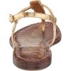 imageSam Edelman Womens Gigi Flat SandalAmber Gold Leather