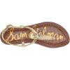 imageSam Edelman Womens Gigi Flat SandalAmber Gold Leather