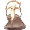 imageSam Edelman Womens Gigi Flat SandalAmber Gold Leather