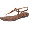 imageSam Edelman Womens Gigi Flat SandalBeechwood Zebra Multi